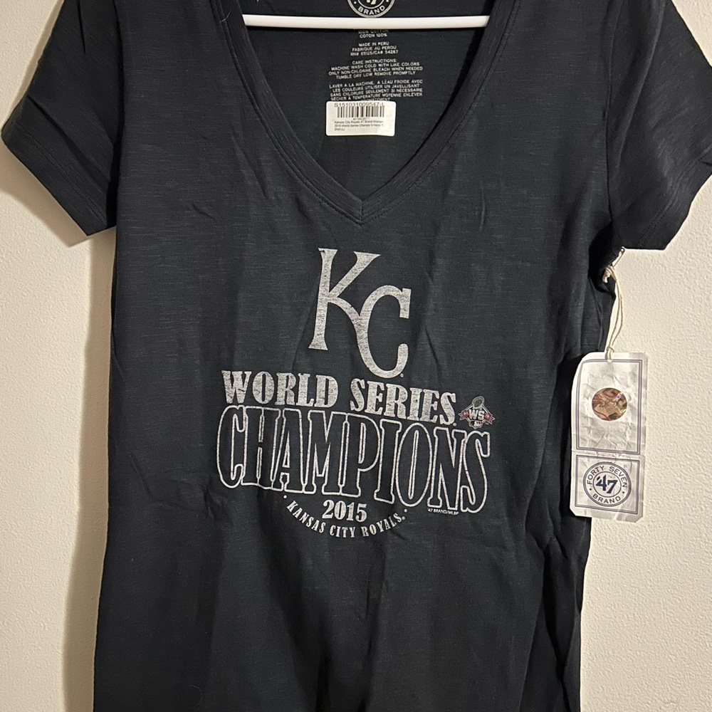 47 Brand Black Cotton T-Shirt